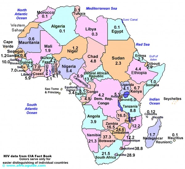 aids-africa-2008-map