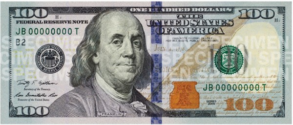 new us 100 dollar bill