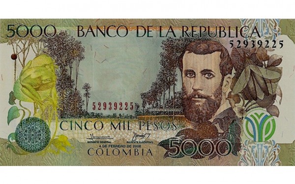the world's 10 least valuable currencies-03-Columbian peso