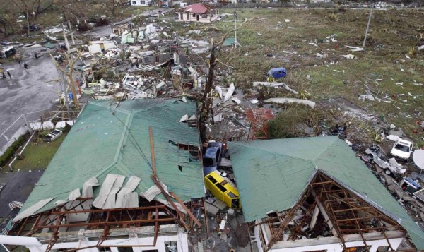 A damaged airport is seen after super Typhoon Haiyan battered Tacloban city
