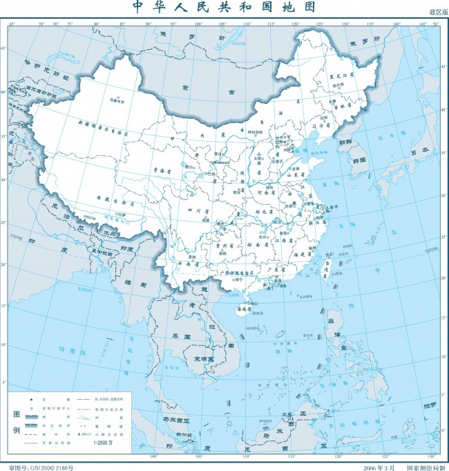 Map-of-China-2006