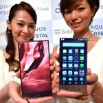 Smartphone Aquos Crystal không có đường viền màn hình