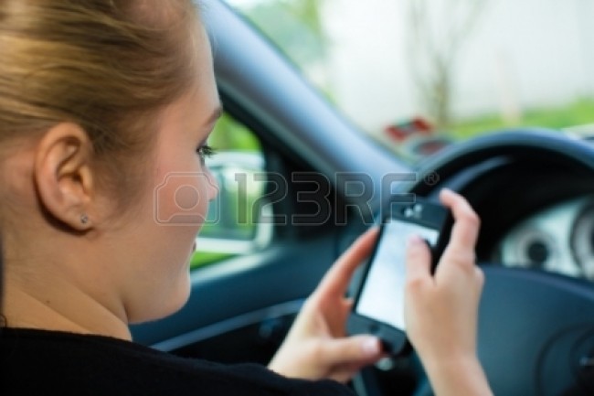 text-message-in-car