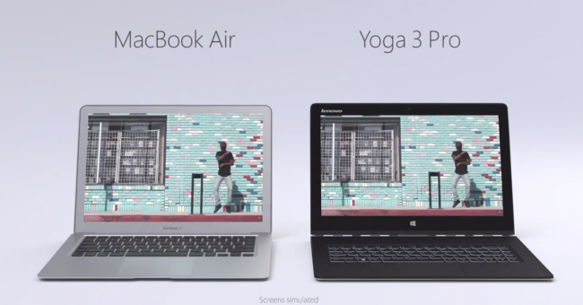 Lenovo Yoga 3 Pro vs MacBook Air-01