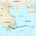 Áp thấp nhiệt đới trên vùng Đông Nam Bộ (từ Bão số 9 Usagi): cập nhật lúc 21g ngày 25-11-2018