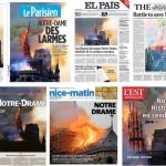 Nhà thờ Đức Bà Paris “cháy” trên trang nhất báo chí thế giới