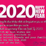 Happy New Year – Chúc mừng Năm mới 2020