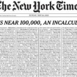 Báo New York Times tưởng niệm gần 100.000 người chết vì coronavirus ở Mỹ