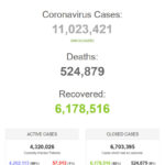 Thế giới đã có hơn 11 triệu người nhiễm virus SARS-CoV-2