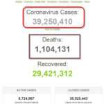 Số bệnh nhân COVID-19 trên thế giới đã vượt mốc 39 triệu người