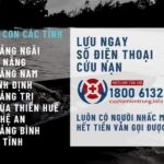 Số hotline cứu nạn trong bão số 9 Molave