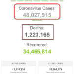 Số bệnh nhân COVID-19 trên thế giới đã vượt mốc 48 triệu người