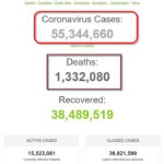 Hơn 55 triệu bệnh nhân COVID-19 trên toàn cầu