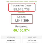 Hơn 85 triệu người nhiễm dịch COVID-19 trên thế giới
