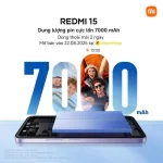 Smartphone Redmi 15 siêu pin Silicon-Carbon 7.000mAh chuẩn bị mở bán tại Việt Nam